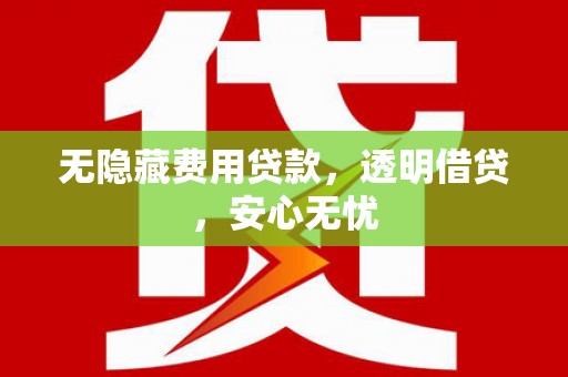 荔城无隐藏费用贷款，透明借贷，安心无忧