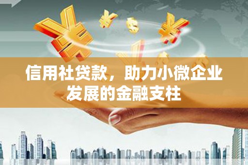 荔城信用社贷款，助力小微企业发展的金融支柱