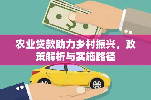 荔城农业贷款助力乡村振兴，政策解析与实施路径