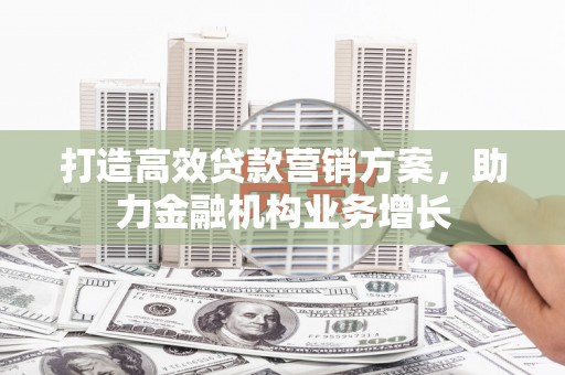 荔城打造高效贷款营销方案，助力金融机构业务增长