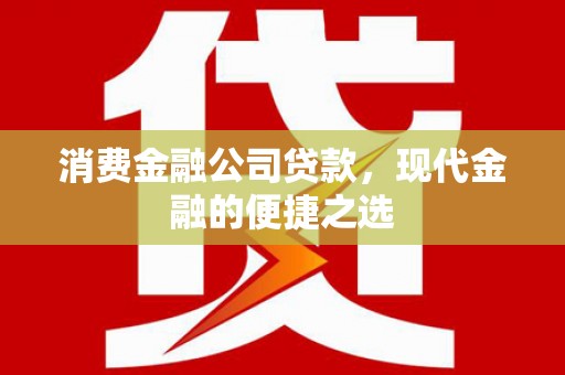 荔城消费金融公司贷款，现代金融的便捷之选