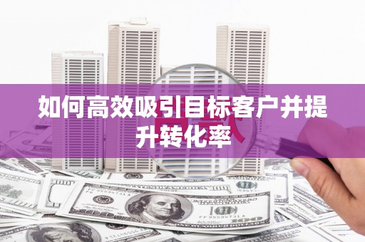 荔城如何高效吸引目标客户并提升转化率