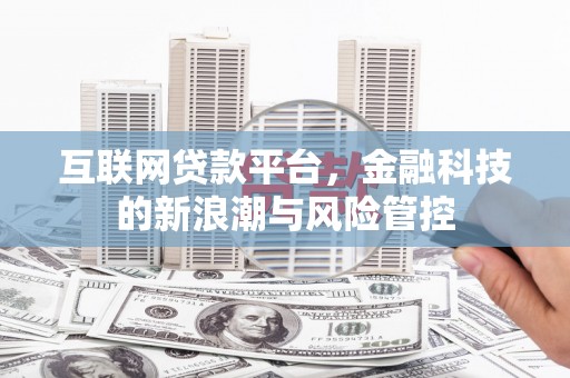 荔城互联网贷款平台，金融科技的新浪潮与风险管控