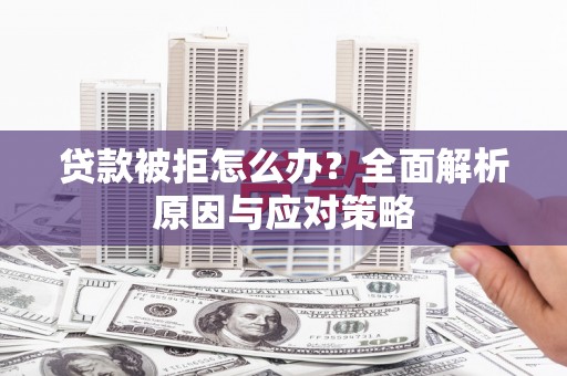 荔城贷款被拒怎么办？全面解析原因与应对策略