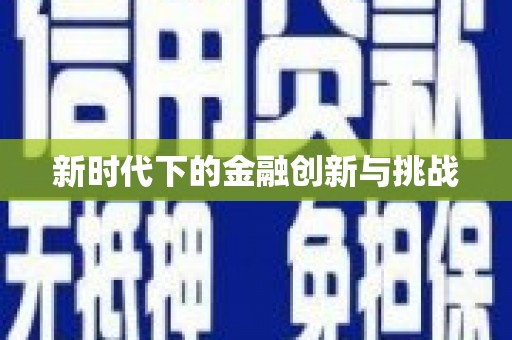 荔城新时代下的金融创新与挑战