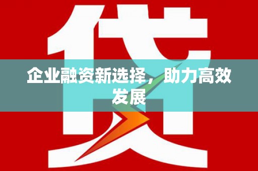 荔城企业融资新选择，助力高效发展